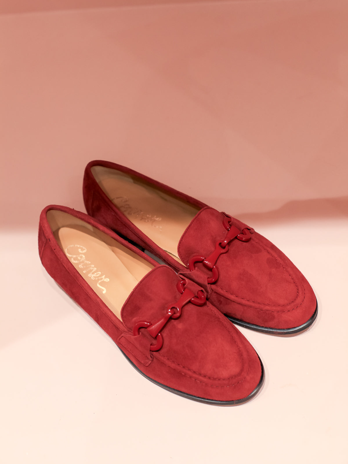 Mocassino Camoscio Rosso