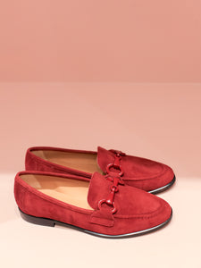 Mocassino Camoscio Rosso