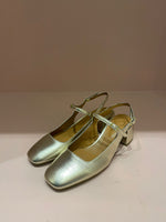 Carica l&#39;immagine nel visualizzatore di Gallery, Slingback con tacco oro
