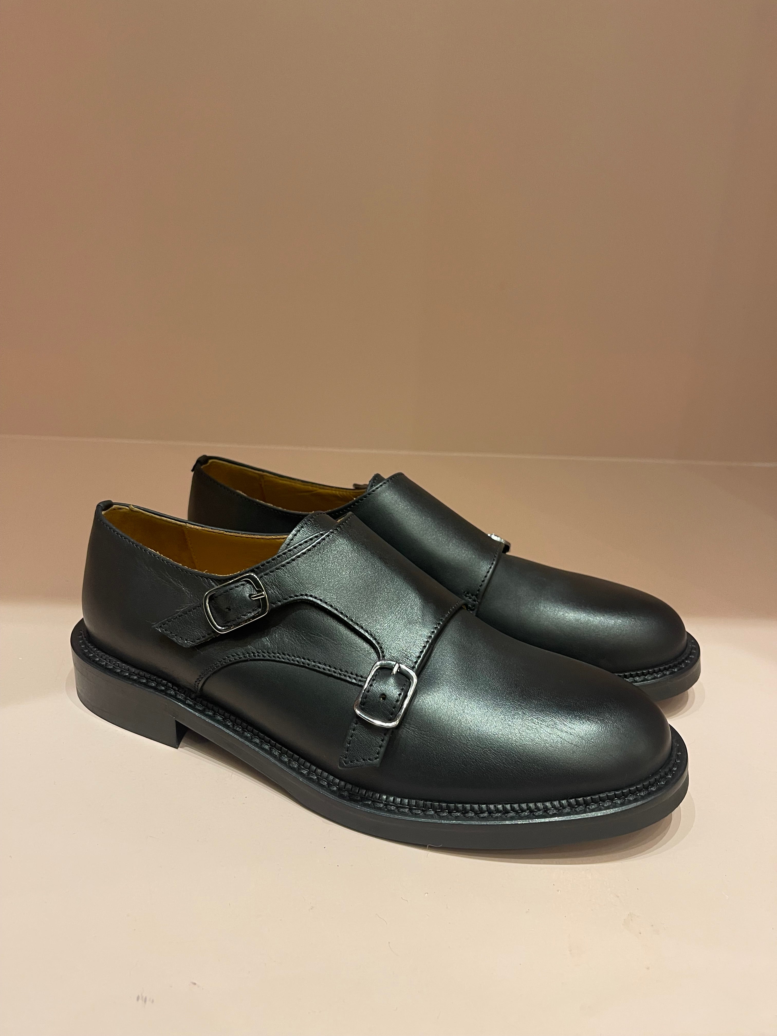 Monk Strap nera