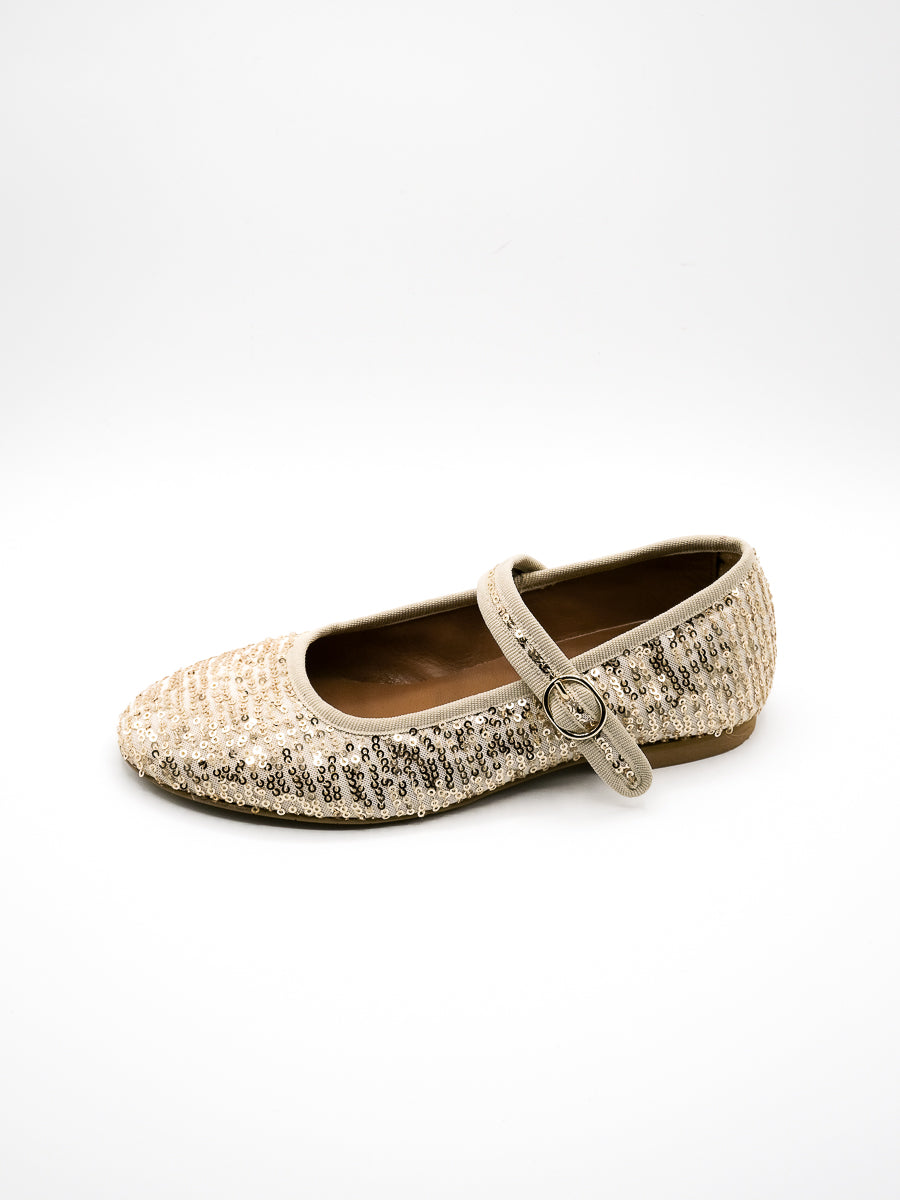 Ballerina pailettes oro