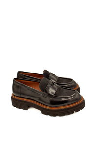 Mocassino cavallino nero