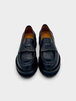 Carica l'immagine nel visualizzatore di Gallery, Mocassino in pelle nera Chunky
