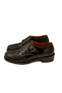 Scarpa monk strap nera