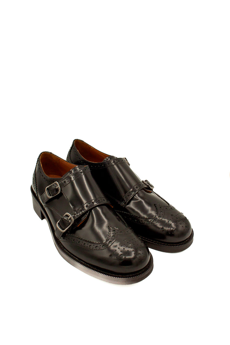 Scarpa monk strap nera