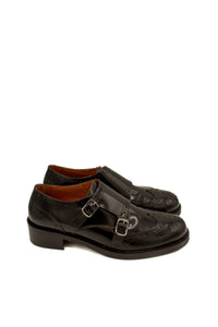 Scarpa monk strap nera