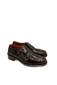 Scarpa monk strap nera