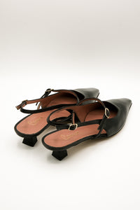 Slingback cinutrini nera