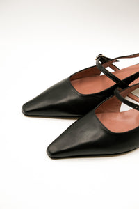 Slingback cinutrini nera