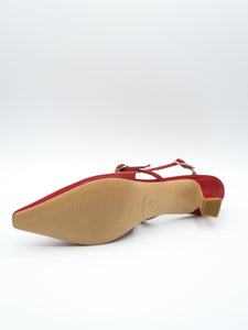 Slingback cinturini rossa