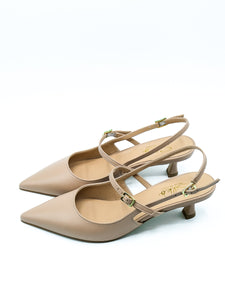 Slingback nude