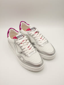 Sneakers bianca e argento