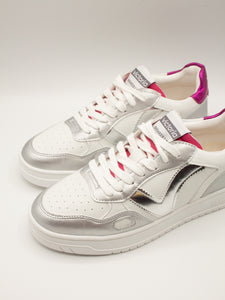 Sneakers bianca e argento