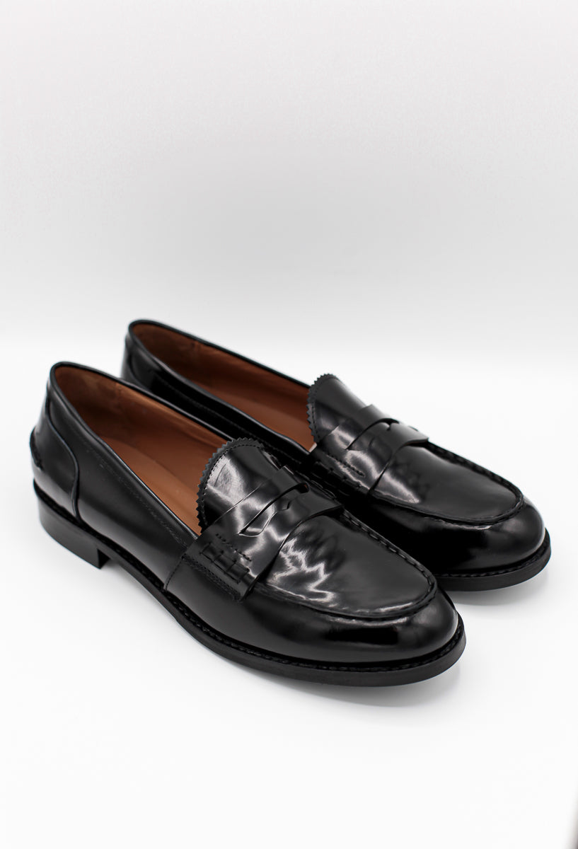 Mocassino College Pelle Nero 710