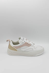 02382 Sneakers Bicolore Bianco Rosa