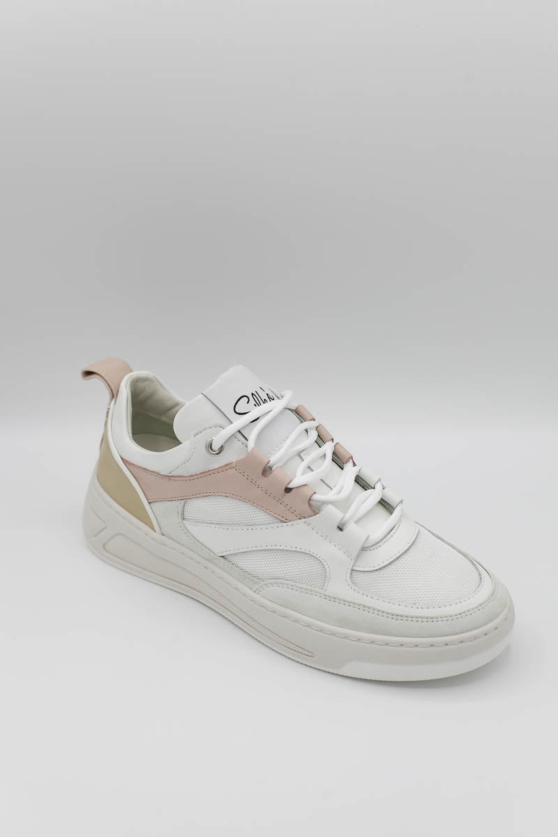 02382 Sneakers Bicolore Bianco Rosa