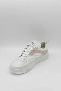 02382 Sneakers Bicolore Bianco Rosa