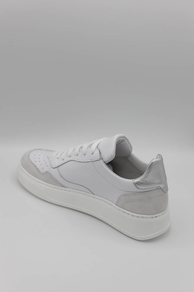 1130 Sneakers Pelle e Camoscio Bianco