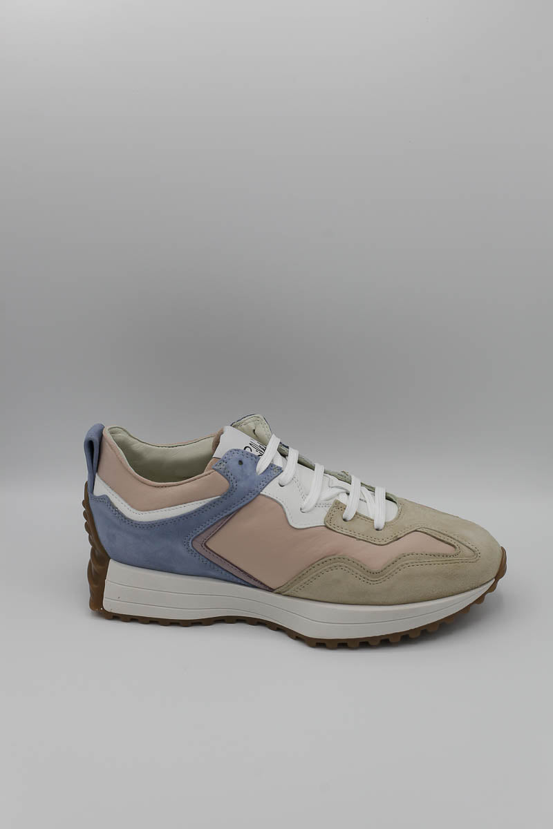 O440 Sneakers Bomber Rosa e Azzurro